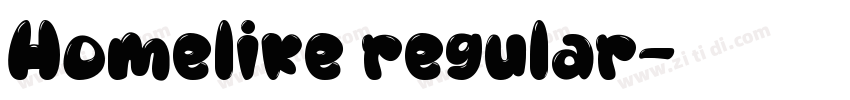 Homelike regular字体转换